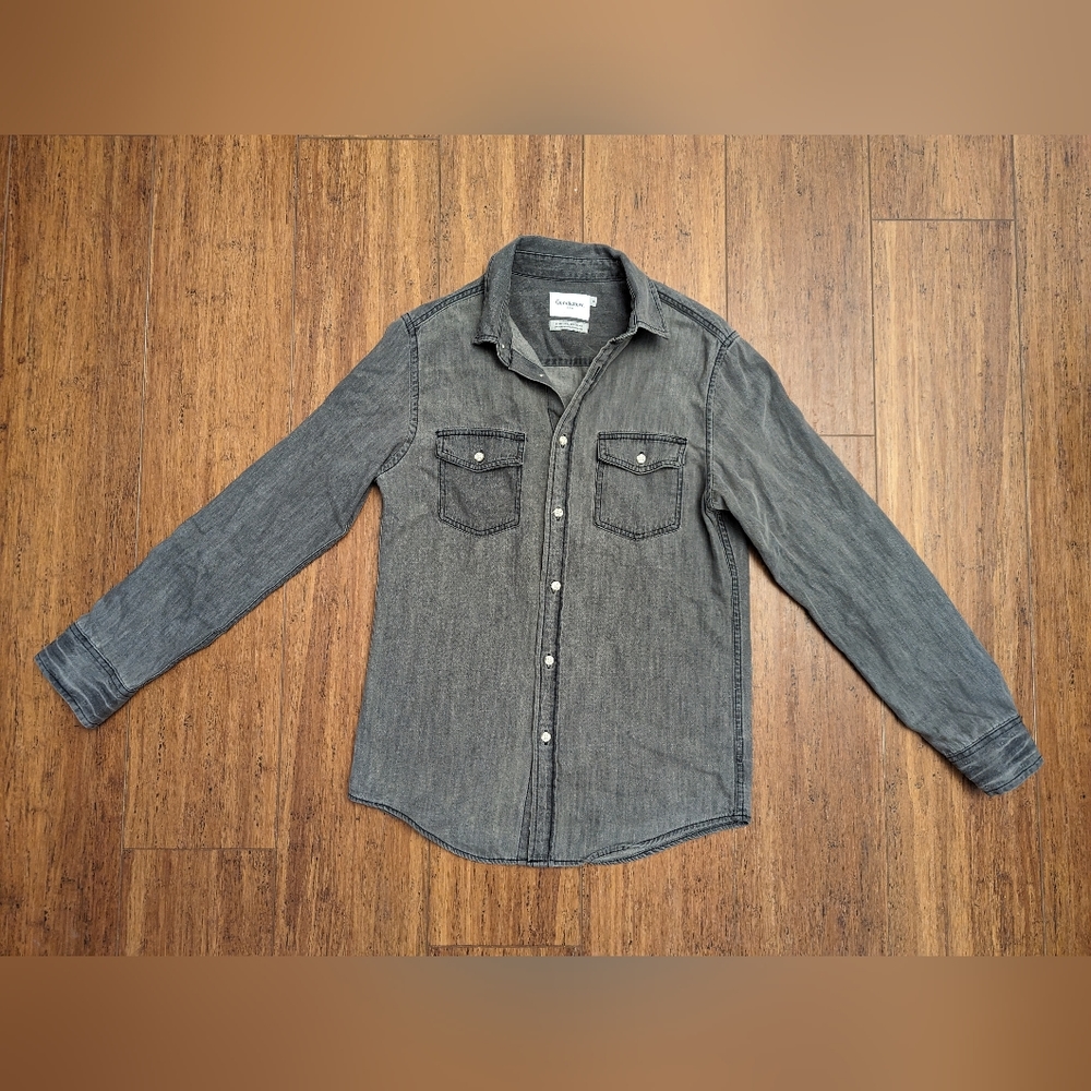 Goodfellow & Co. Woman's Casual Dark Gray Button down shirt Size S
